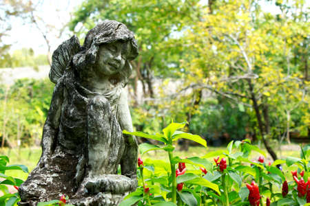 Statue in parkの写真素材