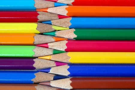 Color pencil patternの写真素材