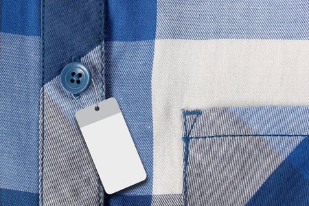 Shirt pattern with labelの写真素材