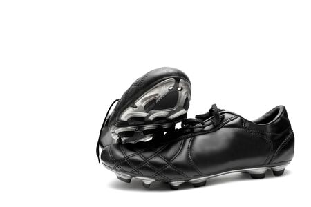 Soccer shoes isolated on whiteの写真素材
