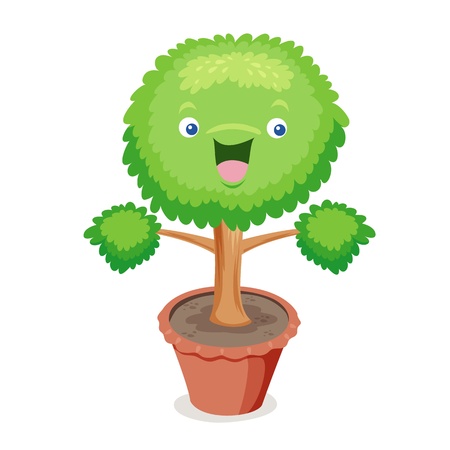 Tree cartoon のイラスト素材