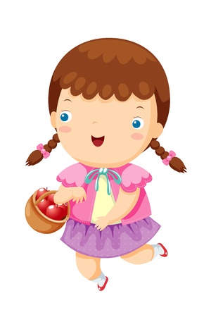 Little girl のイラスト素材
