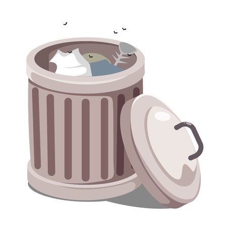 Trash can vectorのイラスト素材
