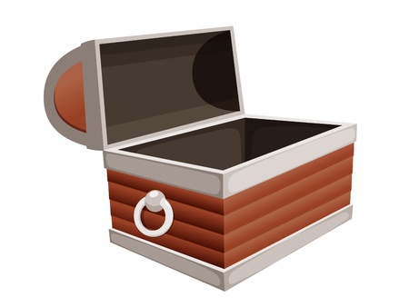 Chest vector on whiteのイラスト素材