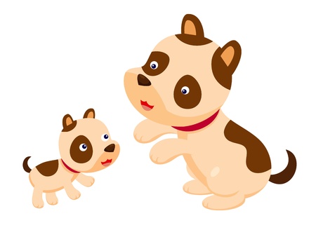Cute dog のイラスト素材
