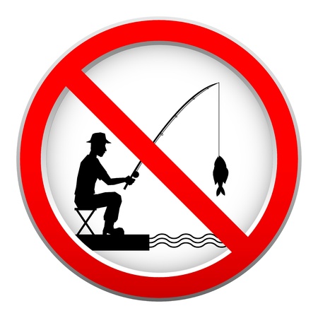 No fishing signのイラスト素材