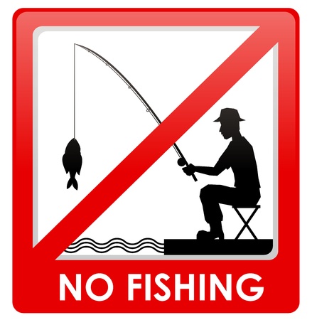 No fishing signのイラスト素材