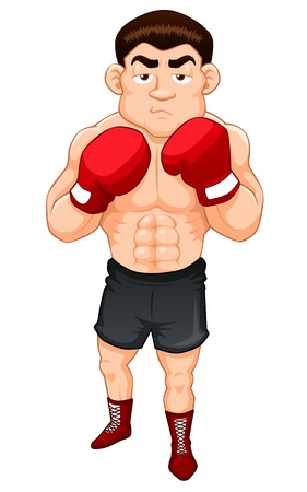 illustration of Cartoon  boxerのイラスト素材