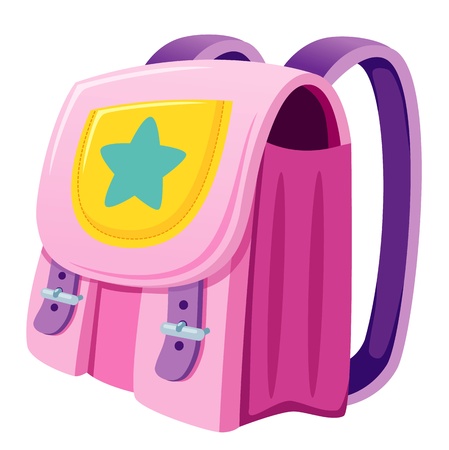 Back to school,illustration of school bagのイラスト素材