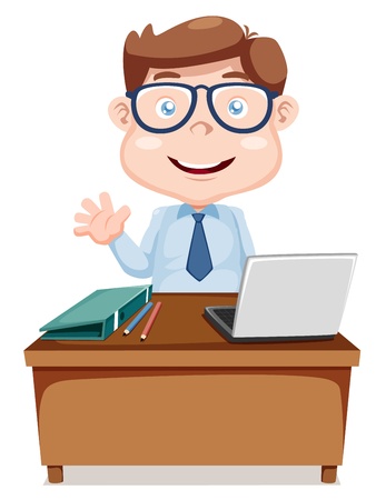 illustration of businessman cartoon Vectorのイラスト素材