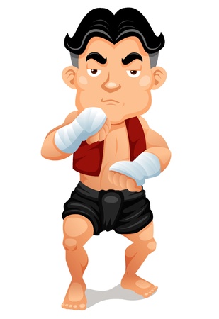 Illustration of Thai Boxingのイラスト素材