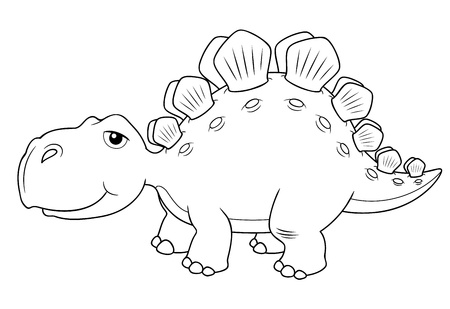 illustration of Cartoon dinosaur vectorのイラスト素材