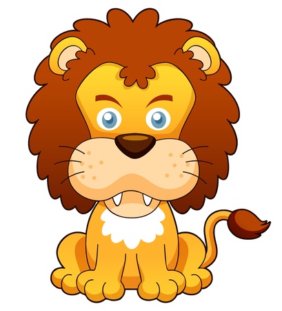 illustration of Cartoon lion vectorのイラスト素材