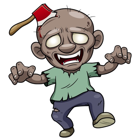 illustration of Cartoon zombie   のイラスト素材