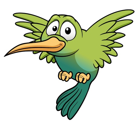 illustration of Cartoon Hummingbirdのイラスト素材