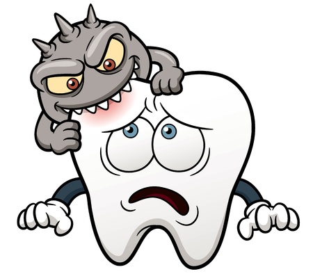  illustration of Cartoon toothのイラスト素材