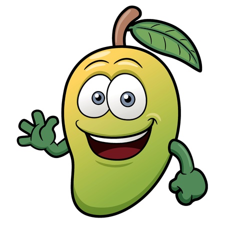 Vector illustration of a Mango Characterのイラスト素材