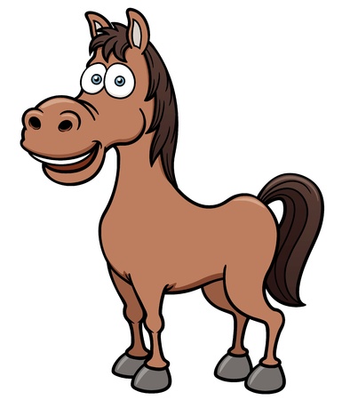 Vector illustration of a horseのイラスト素材