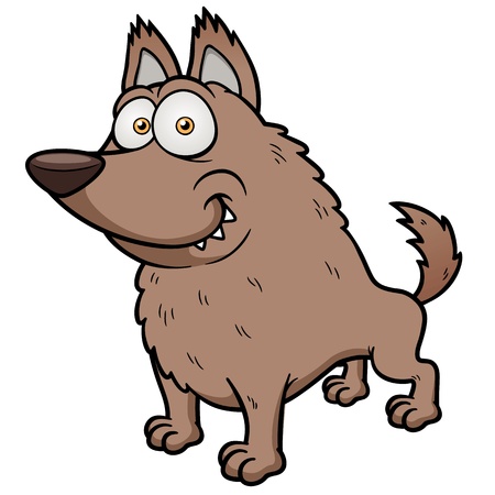 illustration of Cartoon wolfのイラスト素材