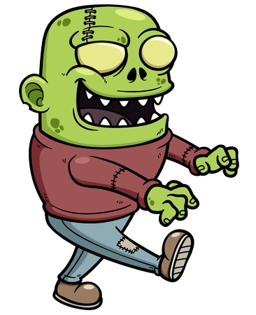 Vector illustration of Cartoon zombieのイラスト素材