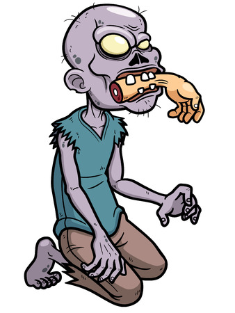 Vector illustration of Cartoon Zombieのイラスト素材