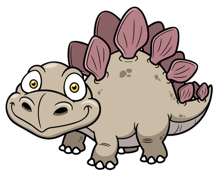 Vector illustration of Cartoon dinosaurのイラスト素材