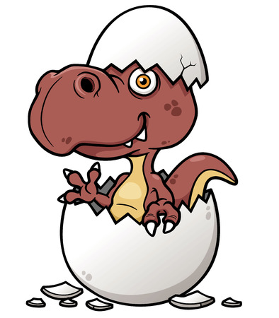Vector illustration of Cartoon Dinosaur babyのイラスト素材