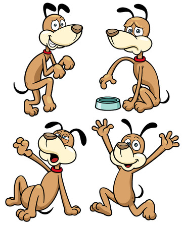 Vector illustration of Dog Characters Cartoonのイラスト素材