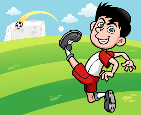 Vector illustration of Soccer playerのイラスト素材