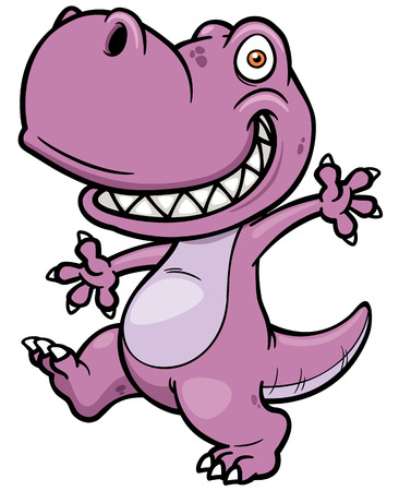 Vector illustration of Cartoon dinosaurのイラスト素材