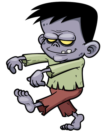 Vector illustration of Cartoon zombieのイラスト素材