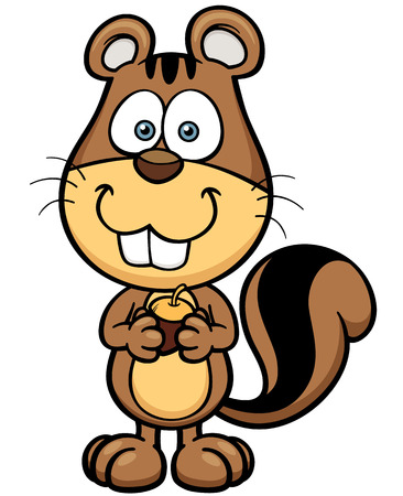 illustration of cartoon squirrelのイラスト素材