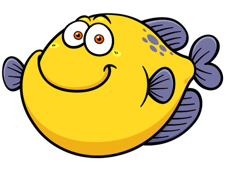 Vector illustration of Fish cartoonのイラスト素材