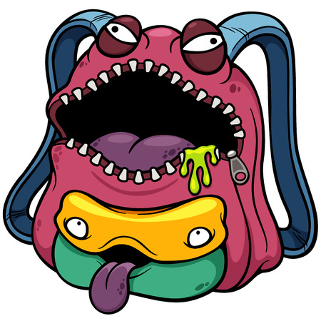 Vector illustration of Monster bagのイラスト素材