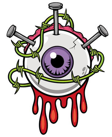 Vector illustration of Eyeballのイラスト素材