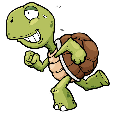 Vector illustration of Cartoon turtleのイラスト素材