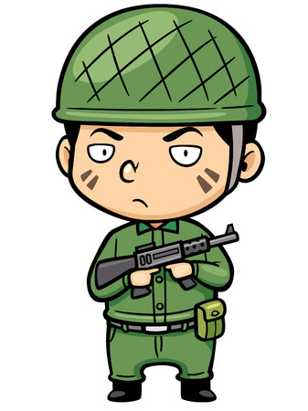 illustration of Cartoon Soldierのイラスト素材