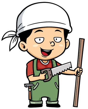 Vector illustration of Carpenterのイラスト素材