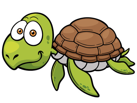 Vector illustration of Cartoon turtleのイラスト素材
