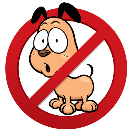 Vector illustration of No dog signのイラスト素材