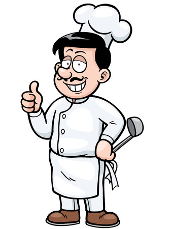 Vector illustration of Cartoon chefのイラスト素材