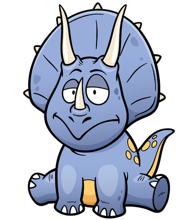 Vector illustration of Dinosaurs cartoonのイラスト素材