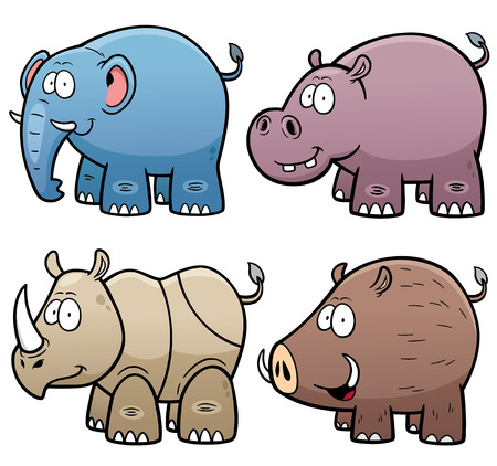 Vector Illustration of Animals setのイラスト素材