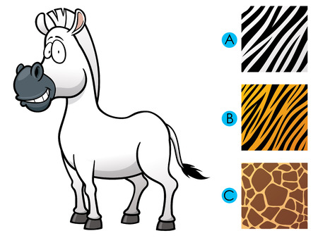 Vector Illustration of Education game make the choice skin matchingのイラスト素材