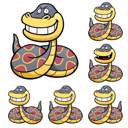 Vector Illustration of make the choice matching - Snakeのイラスト素材