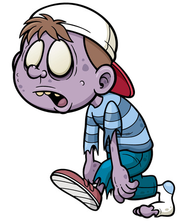 Vector illustration of Cartoon Zombieのイラスト素材