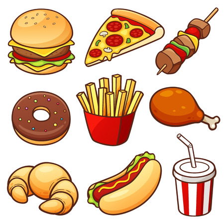 illustration of Food setのイラスト素材