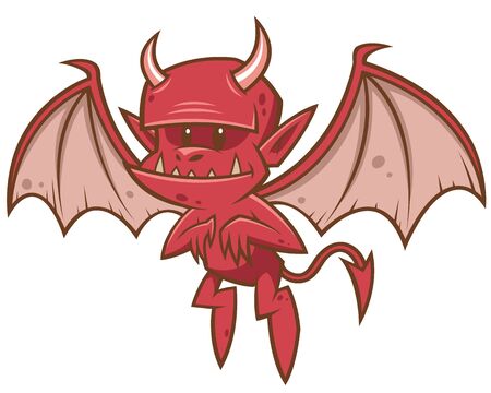 Vector illustration of Cartoon Devilのイラスト素材