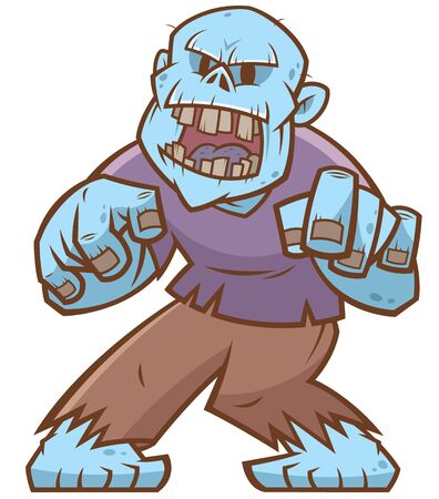 Vector illustration of Cartoon Zombieのイラスト素材