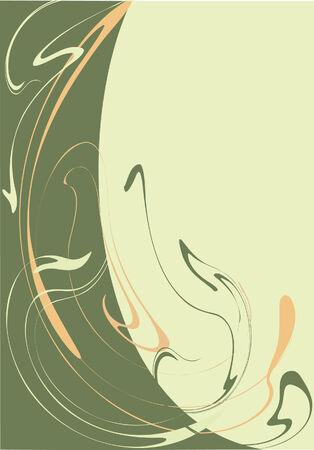 Curls similar to tenderness. Vektor illustrationのイラスト素材